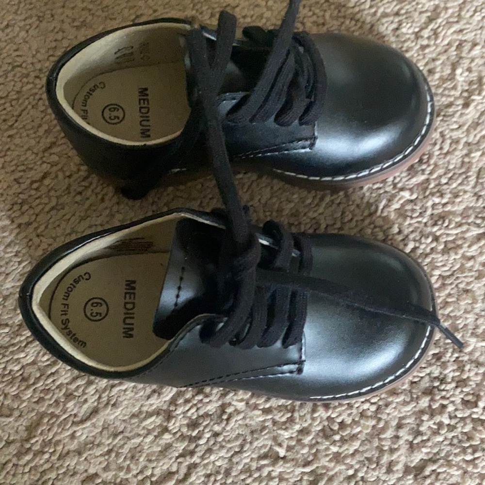 Black Footmates Toodler Shoes